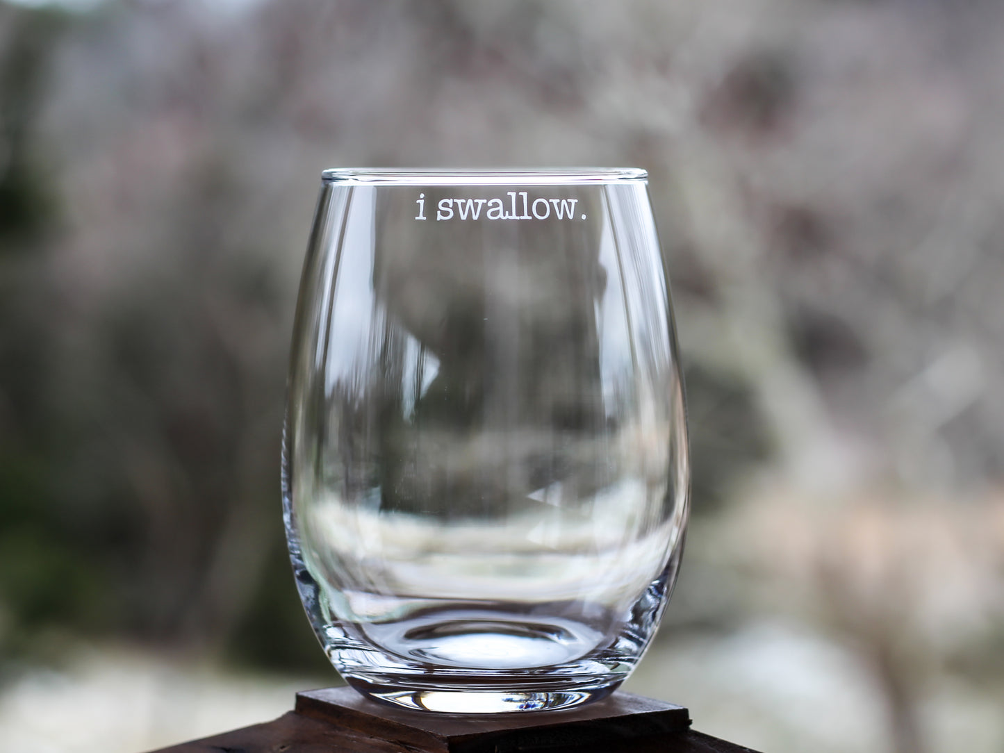I Swallow Etched Glass