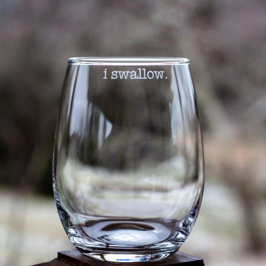 I Swallow Etched Glass