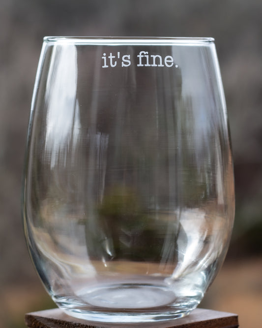 It's Fine Etched Glass